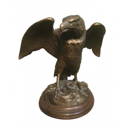 Aigle en bronze "encrier"