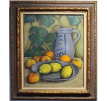 Tableau "Nature morte aux citrons" signé LEGAST 74