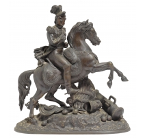 Bronze "Cavalier victorieux"