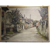 Tableau "Le Chemin" signé E. CHAMBON 35