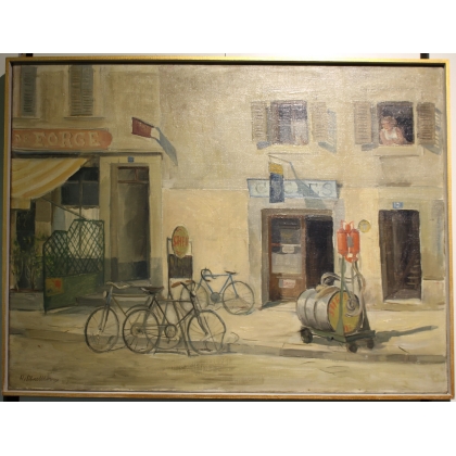 Tableau "Carouge" signé H. SCHOELLHORN