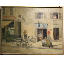 Tableau "Carouge" signé H. SCHOELLHORN