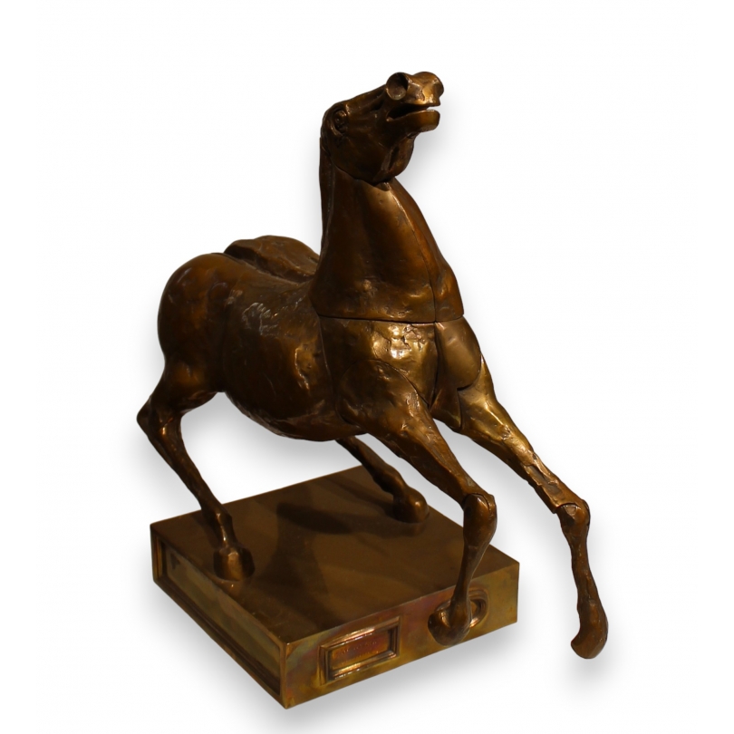 Bronze "Cheval dressé" signé BERROCAL