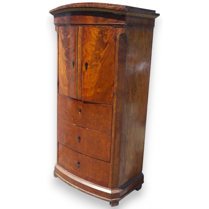 Tall Boy With 3 Drawers 2 Doors Moinat Sa Antiquites Decoration