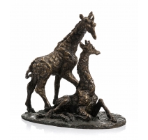 Girafes en bronze "Belle Amie" signé GODEFROY