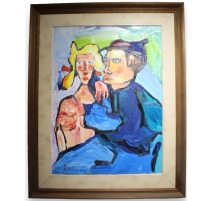 Tableau "Couple" signé REINEL 75