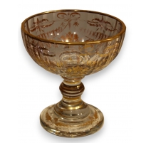 Coupe en cristal décor doré