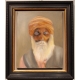 Tableau "Portrait Vieillard au turban" signé