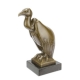 Bronze Vautour socle en marbre noir