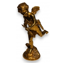 Bronze doré "Cupidon" signé ANFRIE