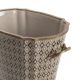 Cache-pot ovale en porcelaine cachemire