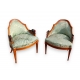 Paire de fauteuils Gondole "Dragons"