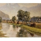 Tableau "Le Rhône" signé BRILO