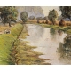 Tableau "Le Rhône" signé BRILO