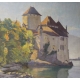 Tableau "Château de Chillon" non signé