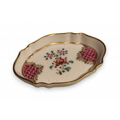 Ravier "Fleurs" en porcelaine de Limoges