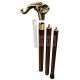 Walking stick with golden brass knob "Horse"