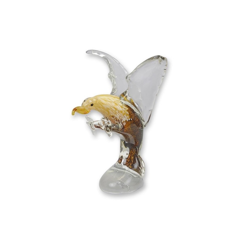 Sculpture en verre soufflé Aigle