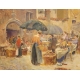 Tableau "Marché" signé Alfr. VAN NESTE