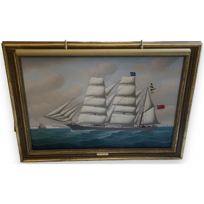 Tableau "The iron Barque Charlotte" signé LOOS