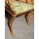 Fauteuil Regency aux pattes de lion, assise velour