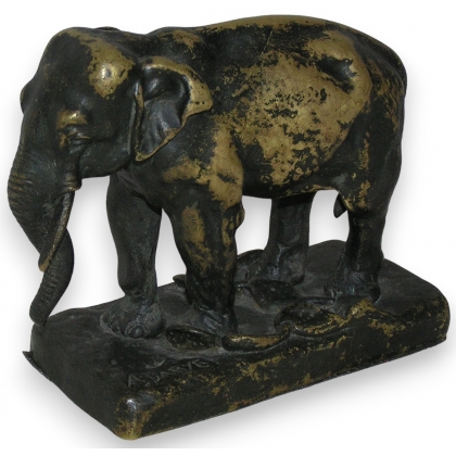 Bronze "Elephant", signed Alfr