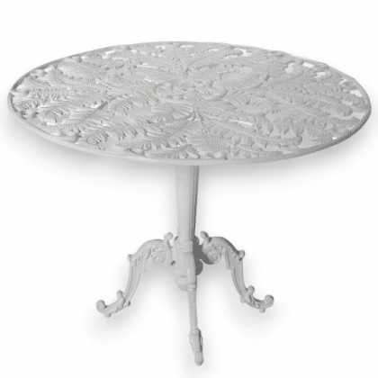 Table ronde Fougère en fonte d'aluminium