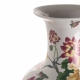 Vase en porcelaine blanche décor floral