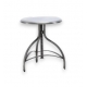 Tabouret en aluminium brossé