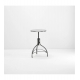 Tabouret en aluminium brossé