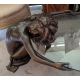 Bronze coffee table "Seated woman"