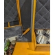 Bar portable en cuir jaune