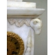 Empire clock white marble.